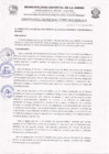 Vista preliminar de documento Ordenanza Municipal N° 009-2012-MDLA/A