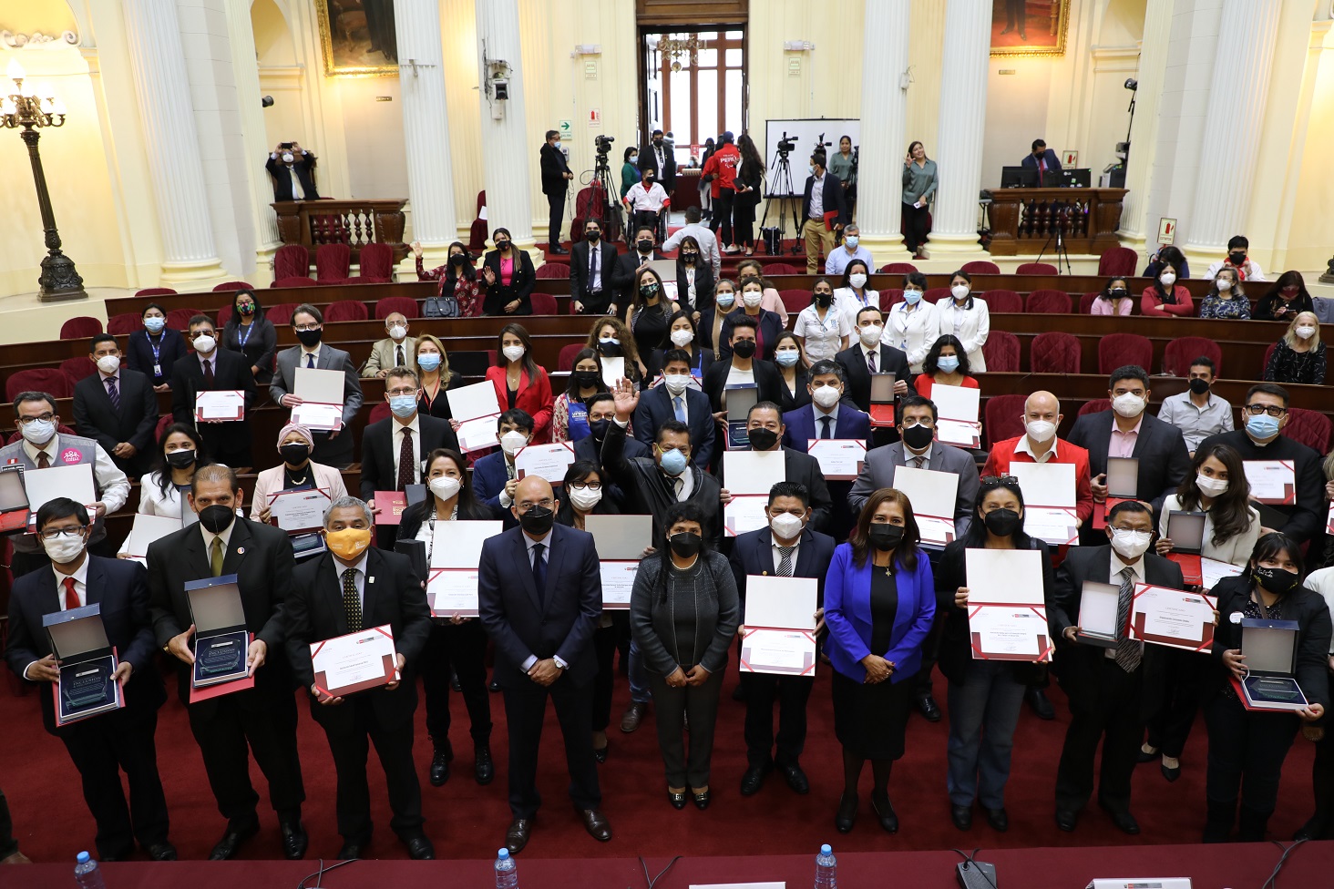 Grupo de que han recibido el premio "Inclusión y Discapacidad 2021".