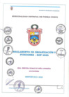 Vista preliminar de documento Reglamento de Organización y Funciones - R.O.F. 2020