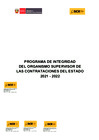 Vista preliminar de documento Programa de Integridad del OSCE - 2021-2022