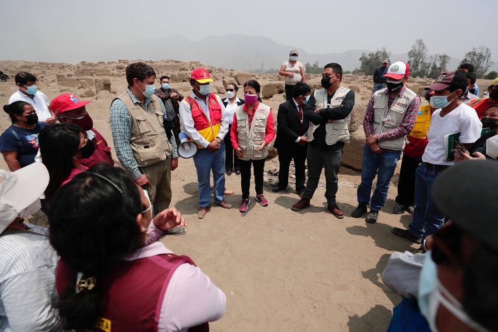 Ministra de Cultura inspeccionó Cajamarquilla y Convento San Francisco