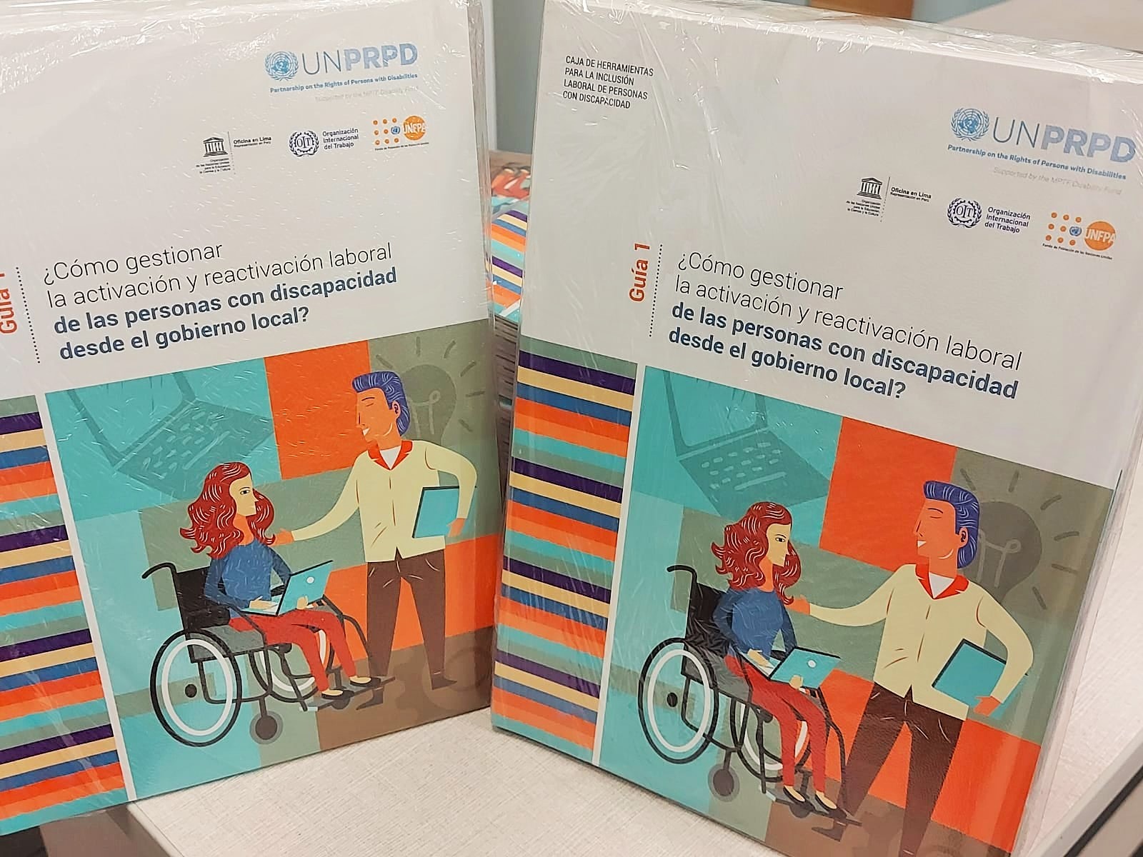 Presentan la “Guía Caja de Herramientas para la Inclusión Laboral de Personas con Discapacidad”, módulos didácticos dirigido a sensibilizar a las empresas para la contratación de personas con discapacidad, en el marco del Modelo de Gestión Local para la inserción laboral de personas con discapacidad que propone Naciones Unidas, material elaborado por la OIT, UNESCO y el CONADIS y son entregados a representes de la OMAPED de Lima y Callao en el “I Taller herramientas para la inclusión de personas con discapacidad”