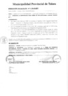 Vista preliminar de documento Resolución de alcaldía N° 0067-01-2018-MPT