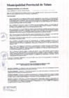 Vista preliminar de documento Ordenanza municipal N° 0016-11-2011-MPT