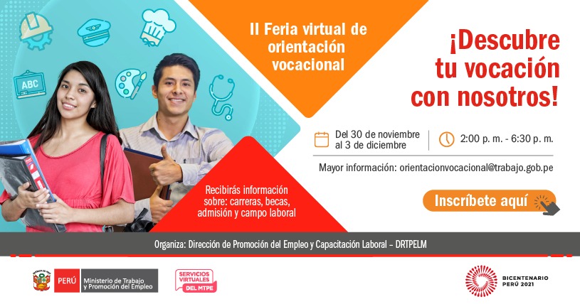 II Feria Virtual de Orientación Vocacional inicia con la participación de más de 300 jóvenes de Lima Metropolitana