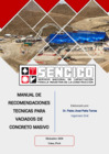 Vista preliminar de documento Manual de recomendaciones técnicas para vaciados de concreto masivo