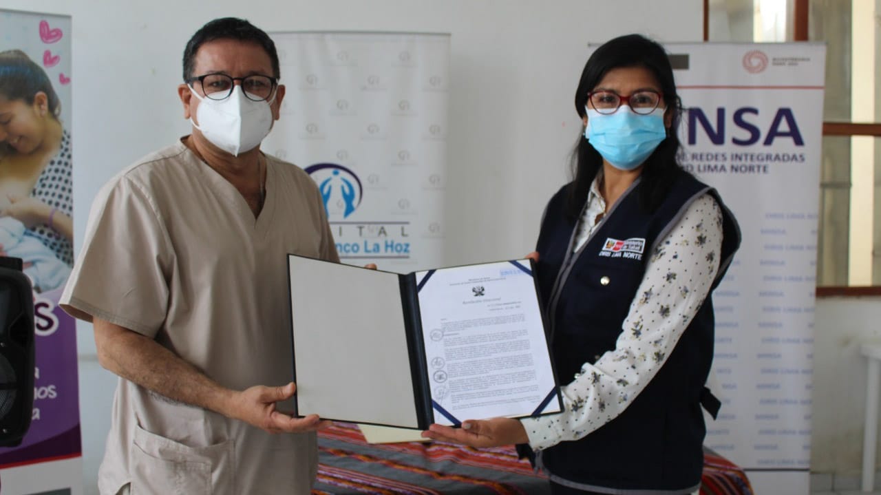 Hospital Lanfranco La Hoz obtuvo certificación como establecimiento de salud Amigo de la Madre, la Niña y el Niño