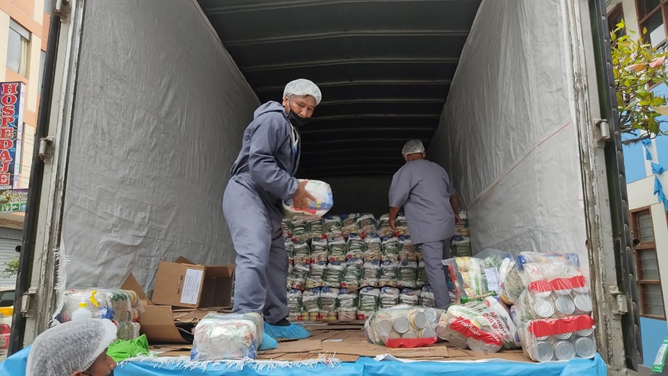 Recepción de alimentos de primera necesidad del programa nacional QALIWARMA