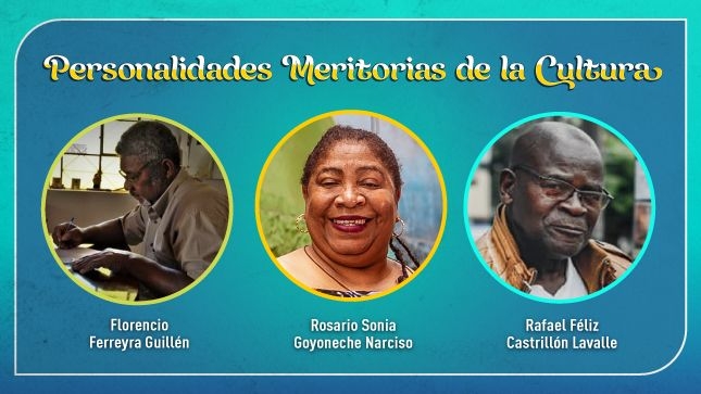 Ministerio de Cultura distingue a tres personalidades meritorias de la cultura afroperuana