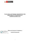 Vista preliminar de documento Plan anual de trabajo archivistico del MTC 2022