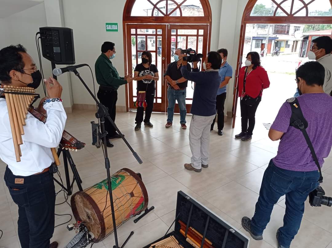 Viceministra Sonaly Tuesta visitó el Centro Cultural de San Martín en Moyobamba