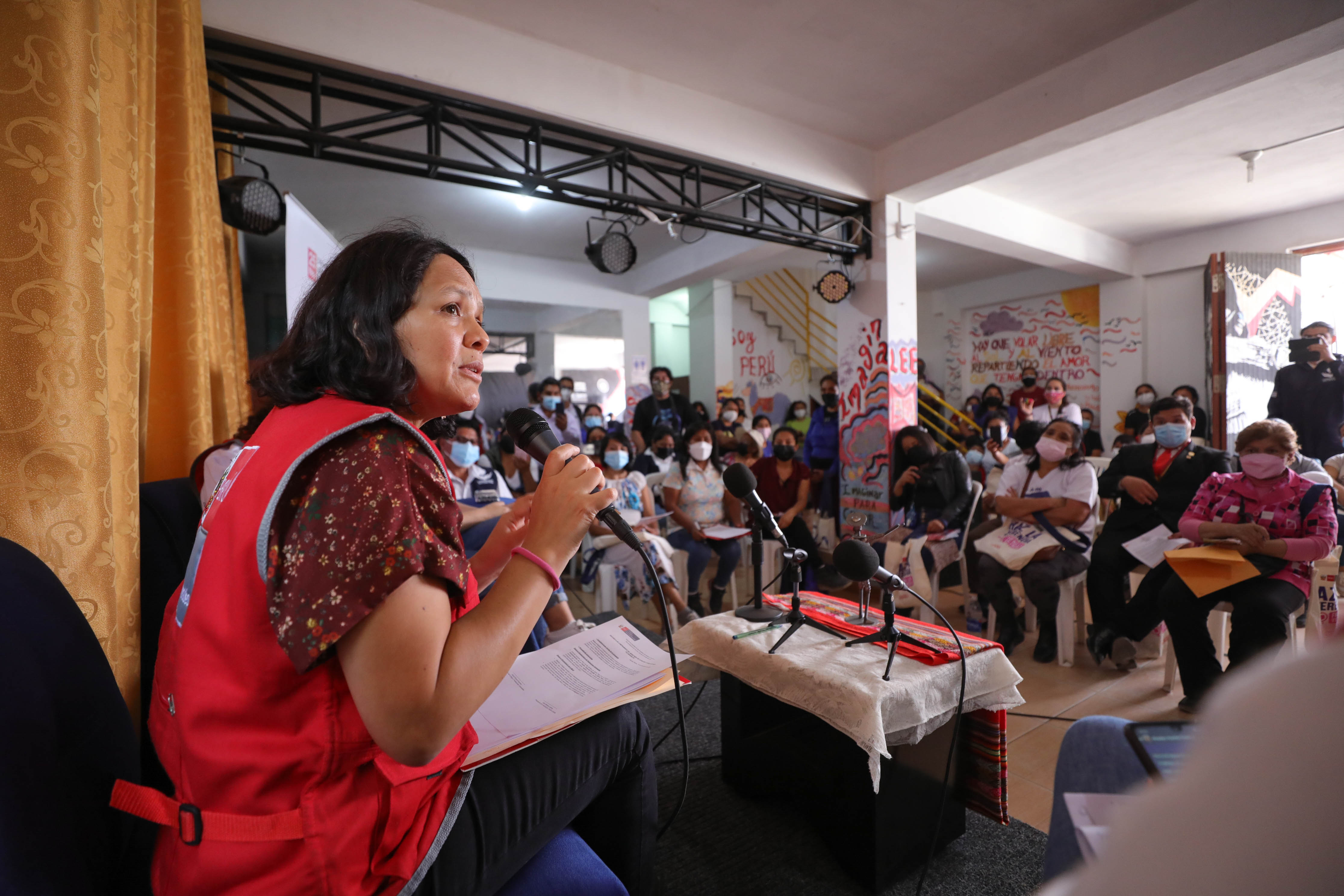 Ministra Anahí Durand en El Quijote, Puente Piedra