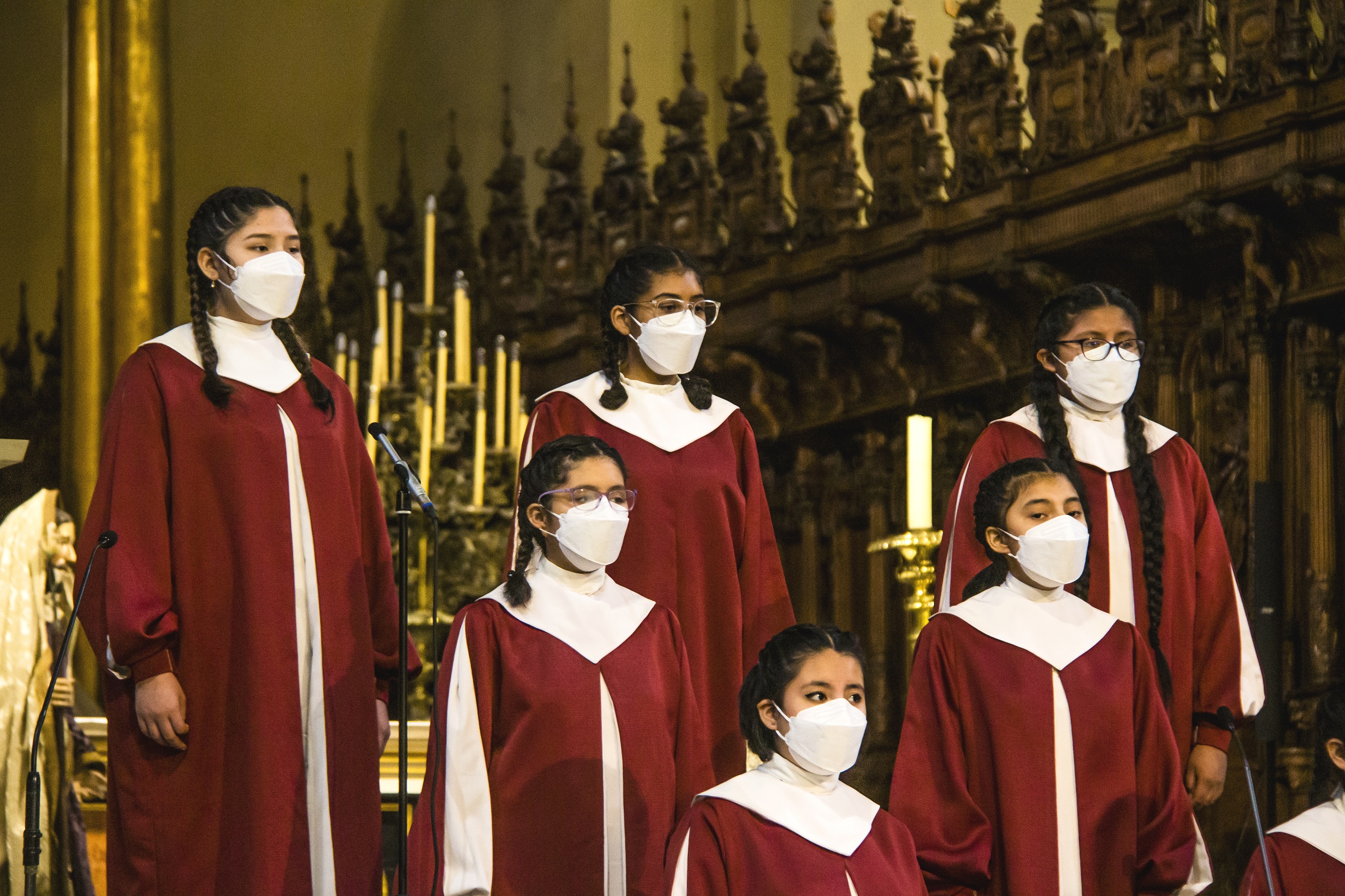 El Coro Nacional de Niños del Perú impregnó de música navideña la Catedral de Lima