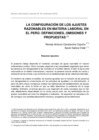Vista preliminar de documento LA CONFIGURACIÓN DE LOS AJUSTES RAZONABLES EN MATERIA LABORAL EN EL PERÚ - Diciembre 2018