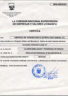 Vista preliminar de documento Certificado de Acciones Comunes Clase "B" de la EGESG S.A.