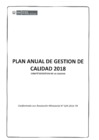 Vista preliminar de documento Plan anual de gestión de calidad 2018 parte 1