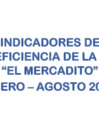 Vista preliminar de documento Indicadores de Ecoeficiencia Sede Mercadito (Enero - Agosto)