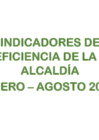 Vista preliminar de documento Indicadores de Ecoeficiencia Sede Alcaldía (Enero - Agosto)