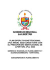 Vista preliminar de documento PLAN OPERATIVO INSTITUCIONAL (POI) CONSISTENCIADO AL PIA 2022 DEL GRLL.pdf
