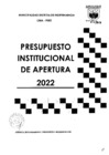 Vista preliminar de documento 2022 - Presupuesto Institucional de Apertura.pdf