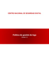 Vista preliminar de documento PO19_Política de gestion de logs.pdf