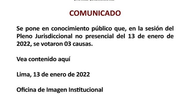 Comunicado