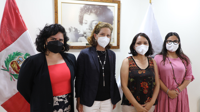 Ministra Anahí Durand se reunió con representantes de la cooperación internacional 