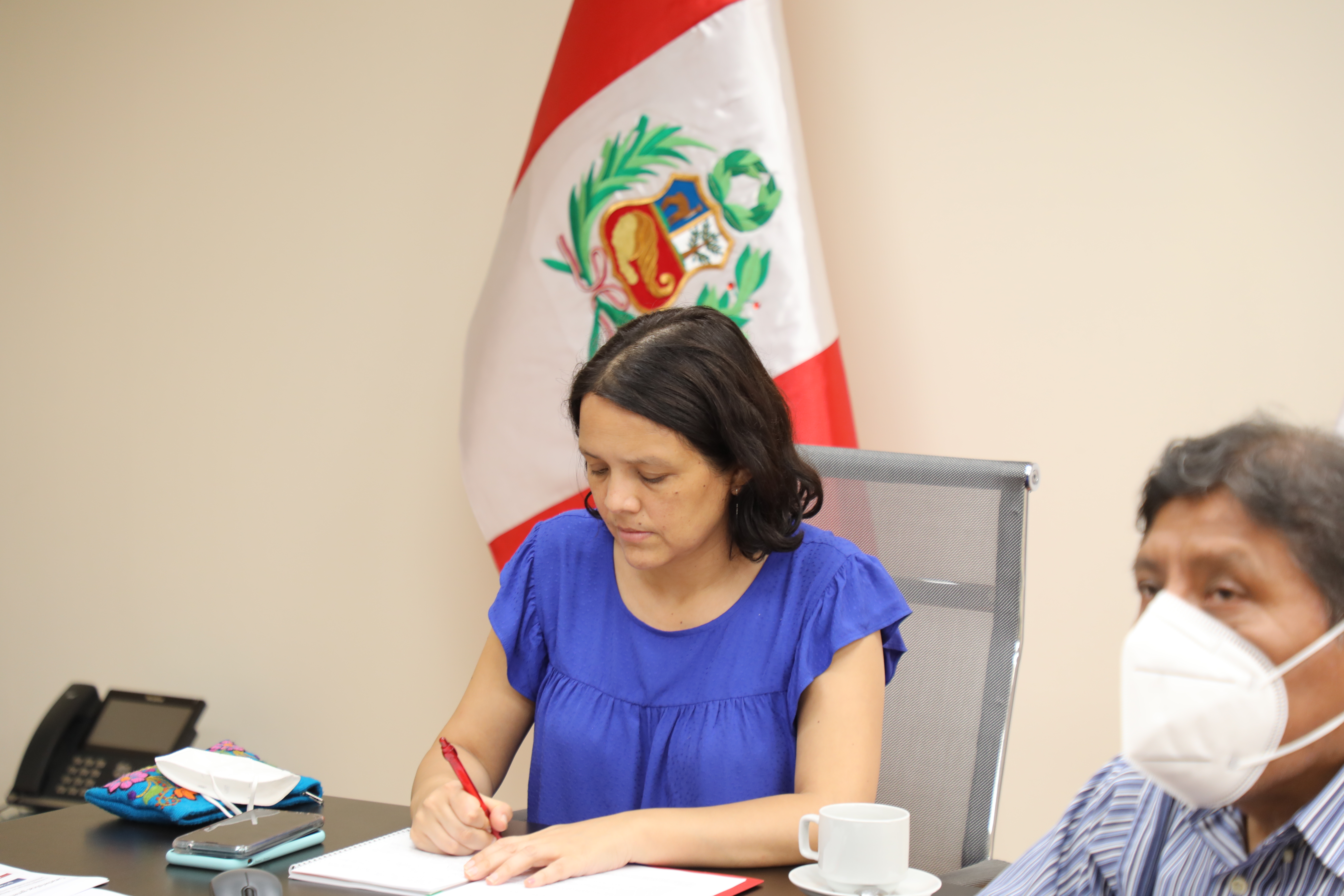 Ministra Anahí Durand se reunió con representantes de la cooperación internacional 