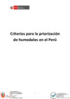 Vista preliminar de documento ANEXO RM. 019-2022 - CRITERIOS PARA LA PRIORIZACION DE HUMEDALES EN EL PERU.pdf