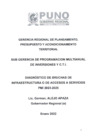 Vista preliminar de documento DIAGNÓSTICO DE BRECHAS DE INFRAESTRUCTURA O DE ACCESOS A SERVICIOS PMI 2023-2025.pdf