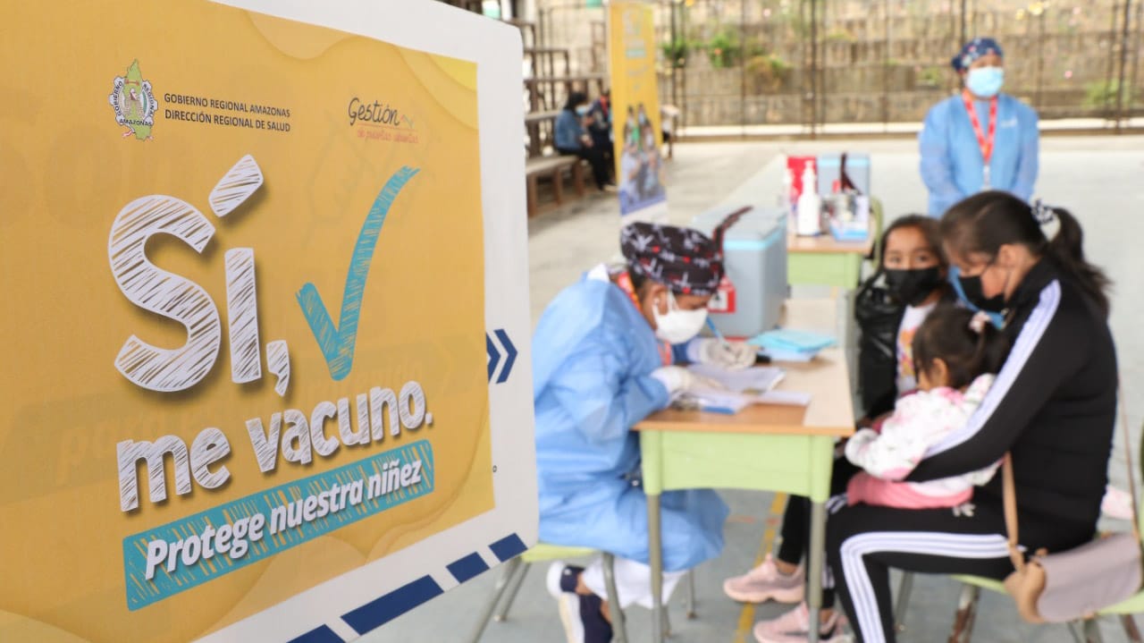 Amazonas tiene la meta de vacunar a casi 8000 menores de 10 y 11 años contra la COVID-19
