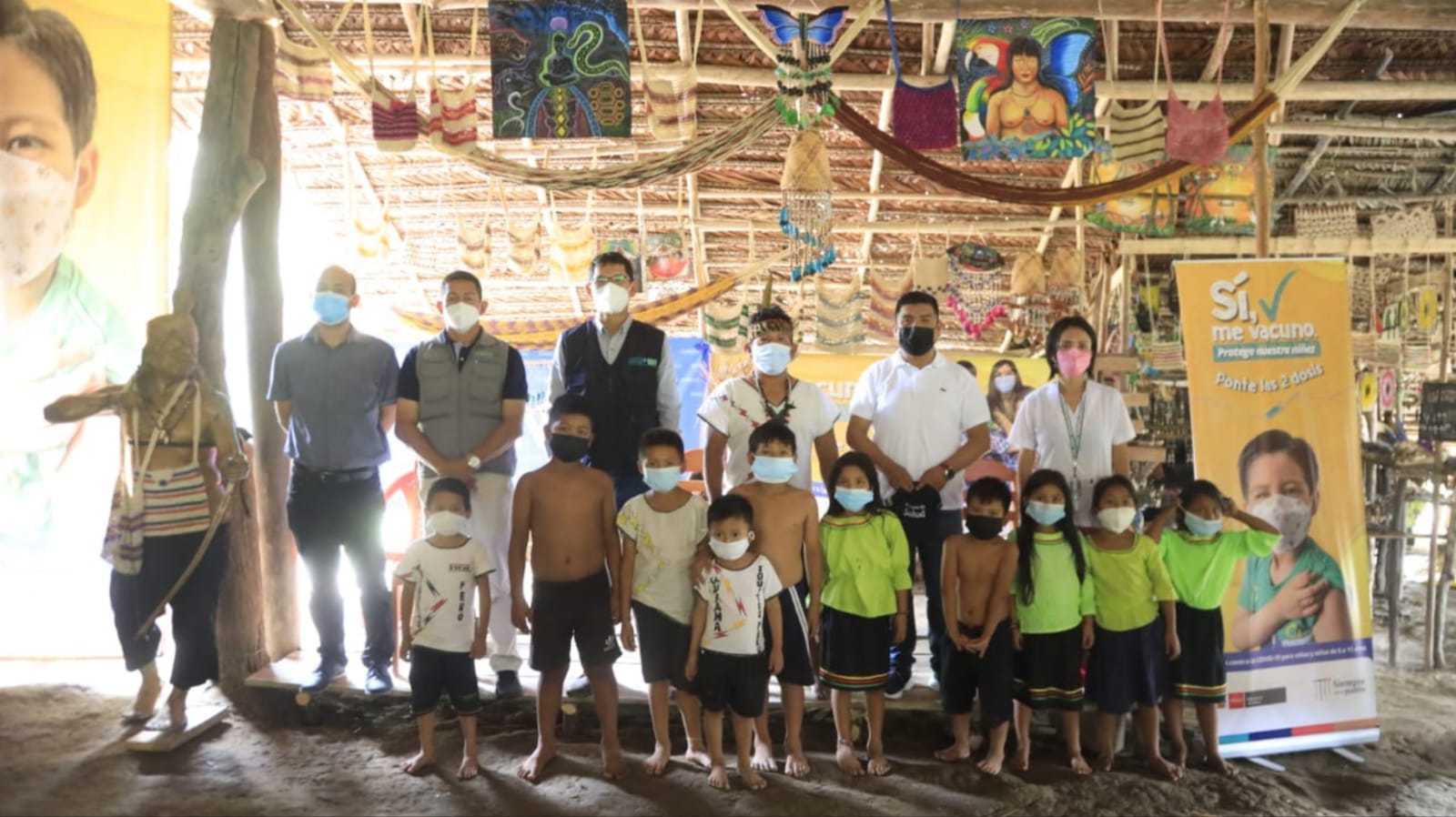 Loreto: Más de 100 niñas y niños nativos de Caballococha fueron vacunados contra la COVID-19