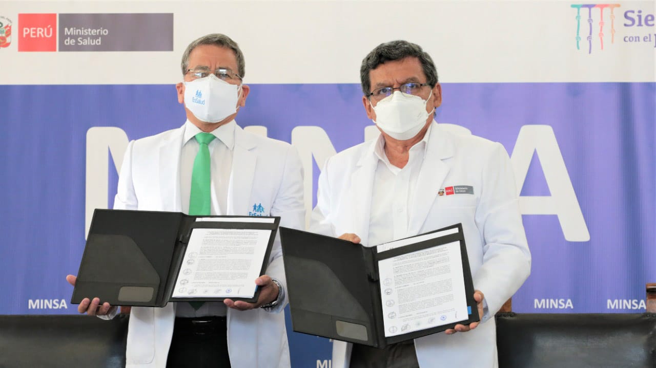 Minsa y EsSalud suscriben convenio para implementar el Registro Nacional de Historia Clínica Electrónica Única