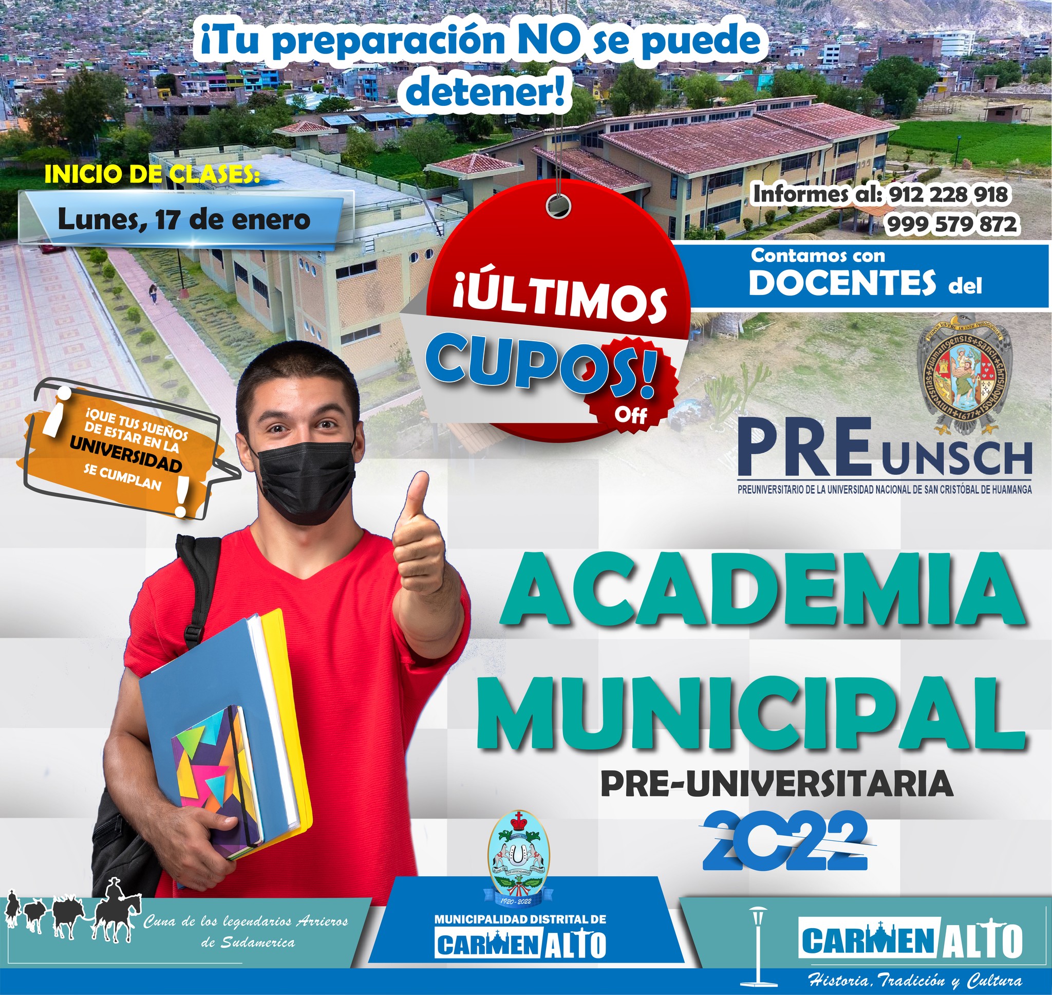 Afiche de la academia preuniversitaria