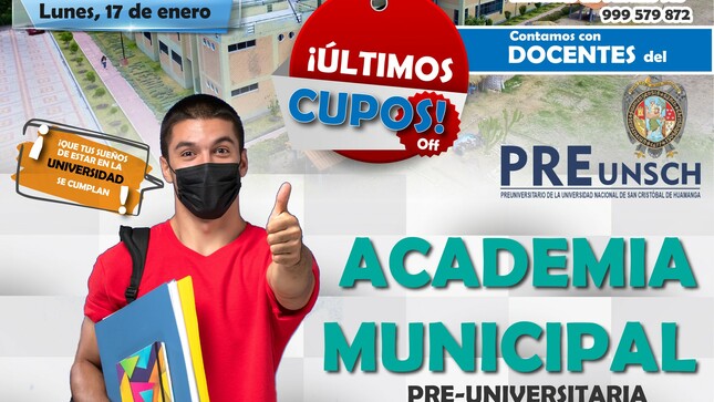Afiche de la academia preuniversitaria