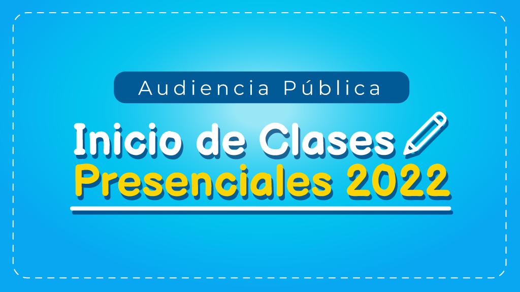 Archivo PNG de una imagen con el mensaje de inicio de las clases presenciales
