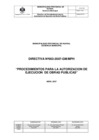 Vista preliminar de documento Directiva Nº 003–2007–MPH/GM
