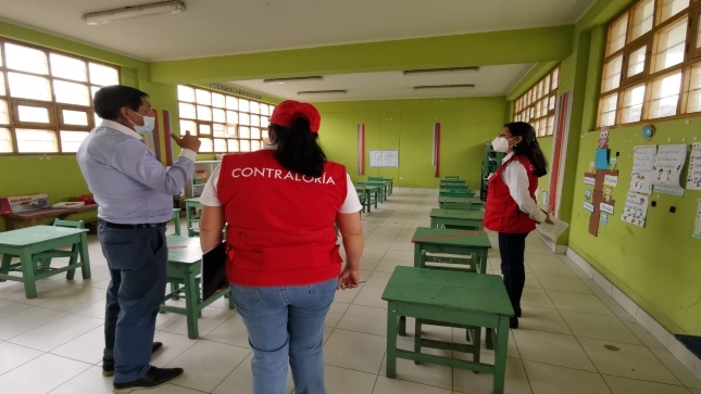 Contraloría supervisa en Ayacucho más de 270 instituciones educativas públicas previo al retorno de clases