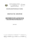 Vista preliminar de documento Directiva N° 002-2008-MPH/GM