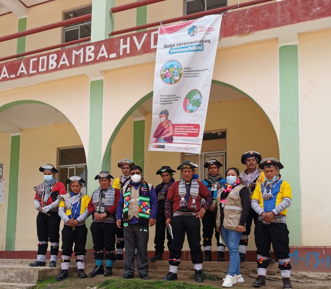 Más de 800 mil dosis de la vacuna contra la COVID-19 se aplicaron en pueblos indígenas u originarios y pueblo afroperuano