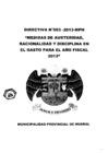 Vista preliminar de documento Directiva N° 003-2013-MPH-GM