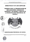 Vista preliminar de documento Directiva Nº 011-2013-MPH-GM