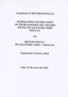 Vista preliminar de documento Seguro Social de Salud del Perú – ESSALUD	Federación Centro Unión de Trabajadores del Seguro Social de Salud – ESSALUD del Perú – FED CUT (Exp. N° 057-2015-MTPE72714)
