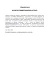 Vista preliminar de documento Comunicado  reportes trimestrales de alcohol