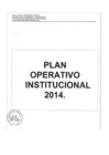 Vista preliminar de documento Plan Operativo Institucional (POI) 2014