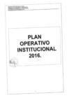 Vista preliminar de documento Plan Operativo Institucional (POI) 2016