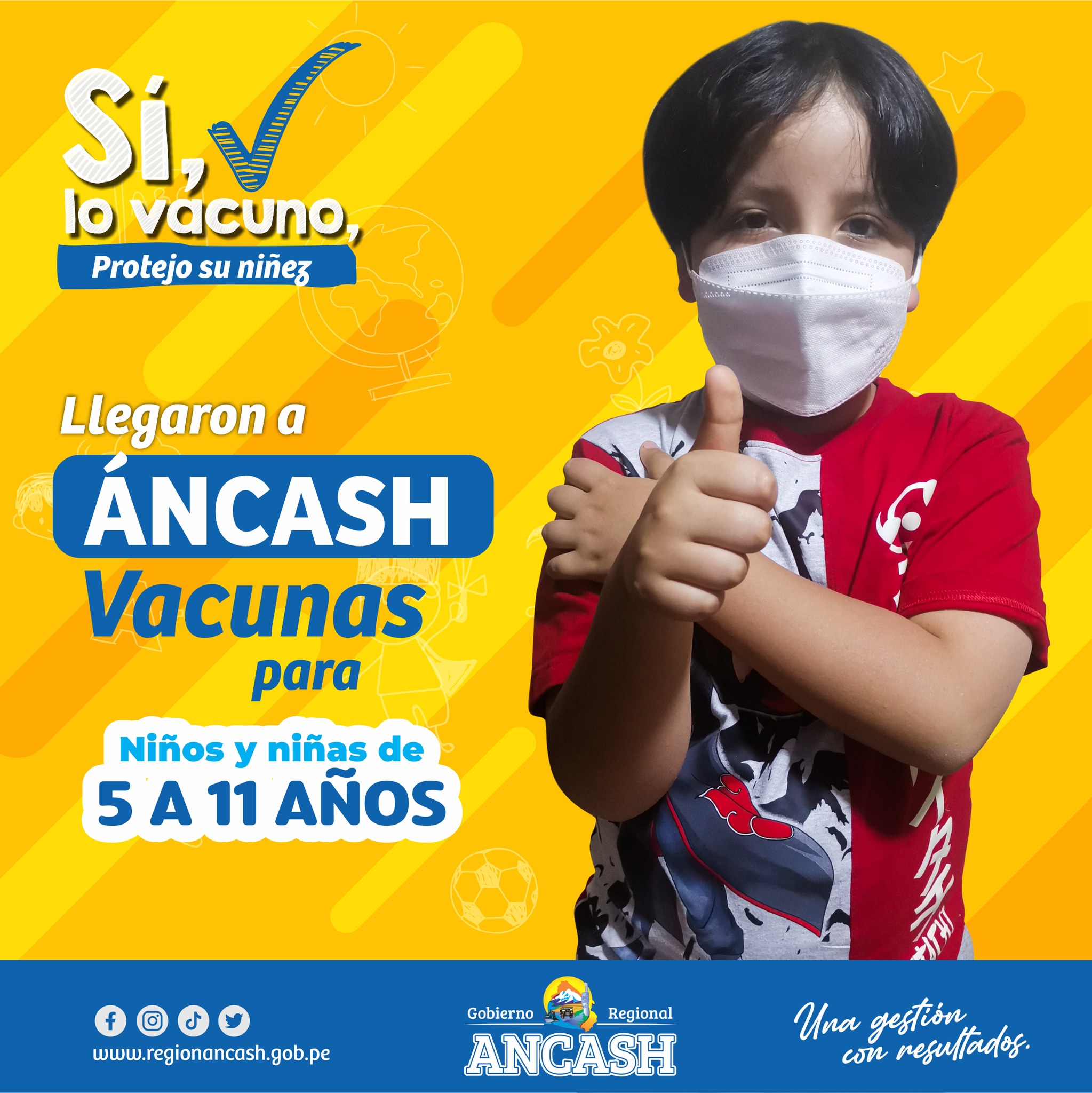 27 mil 500 vacunas e iniciará jornada para inmunizar a niños de 5 a 11 años