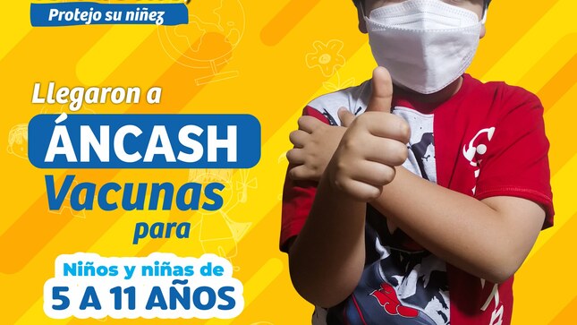 27 mil 500 vacunas e iniciará jornada para inmunizar a niños de 5 a 11 años