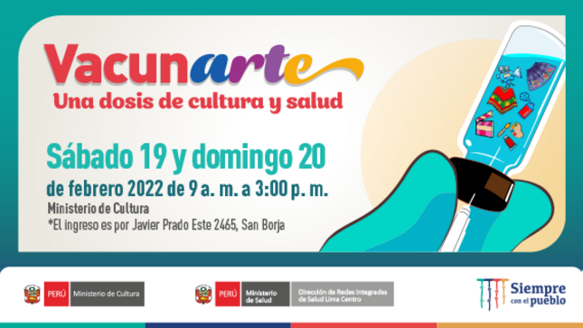  Ministerio de Cultura tendrá puntos de vacunación contra la COVID-19 este fin de semana