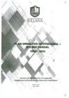 Vista preliminar de documento PLAN OPERATIVO INSTITUCIONAL - POI MULTIANUAL 2020 - 2022